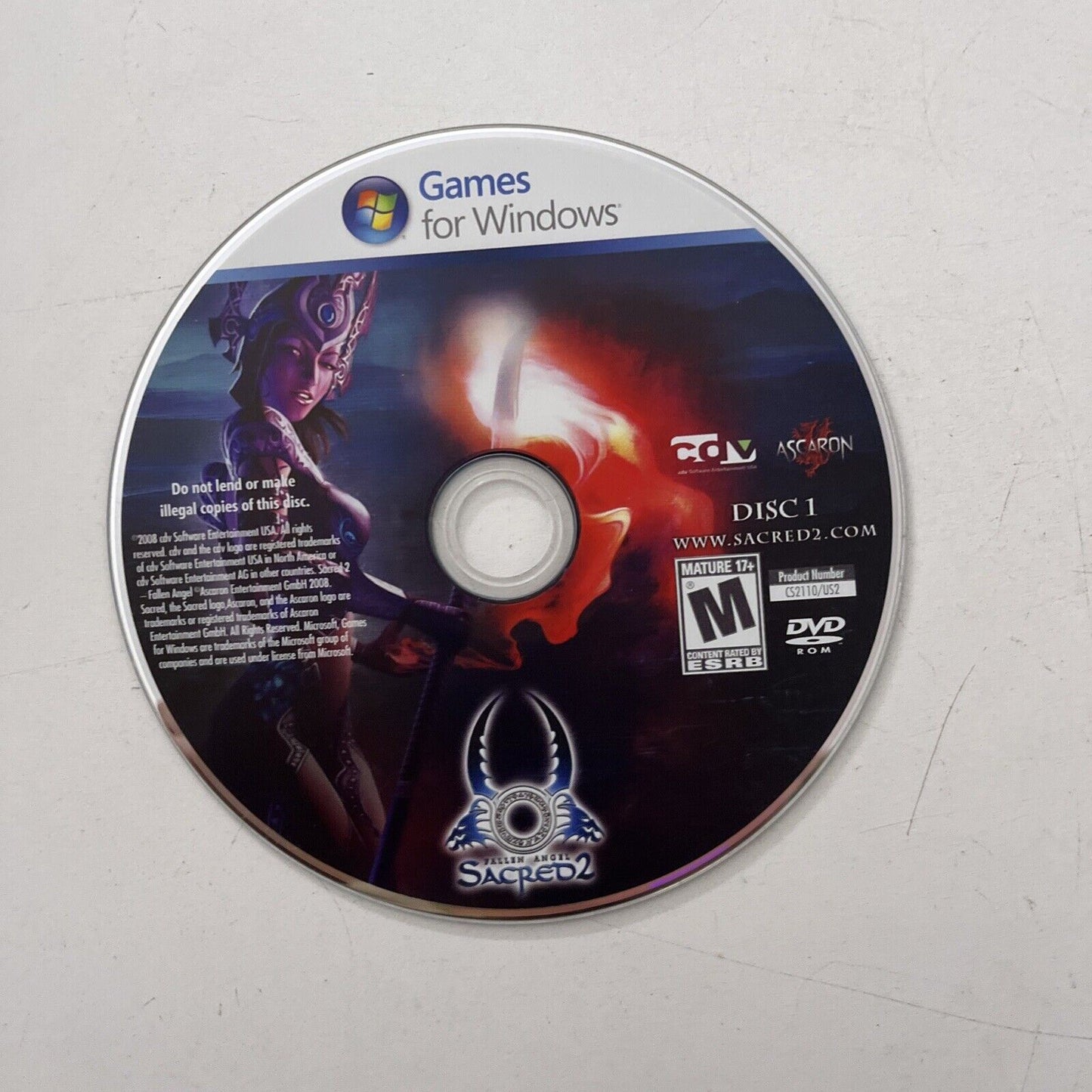 Sacred 2 Fallen Angel - PC DVD Windows Action RPG Game