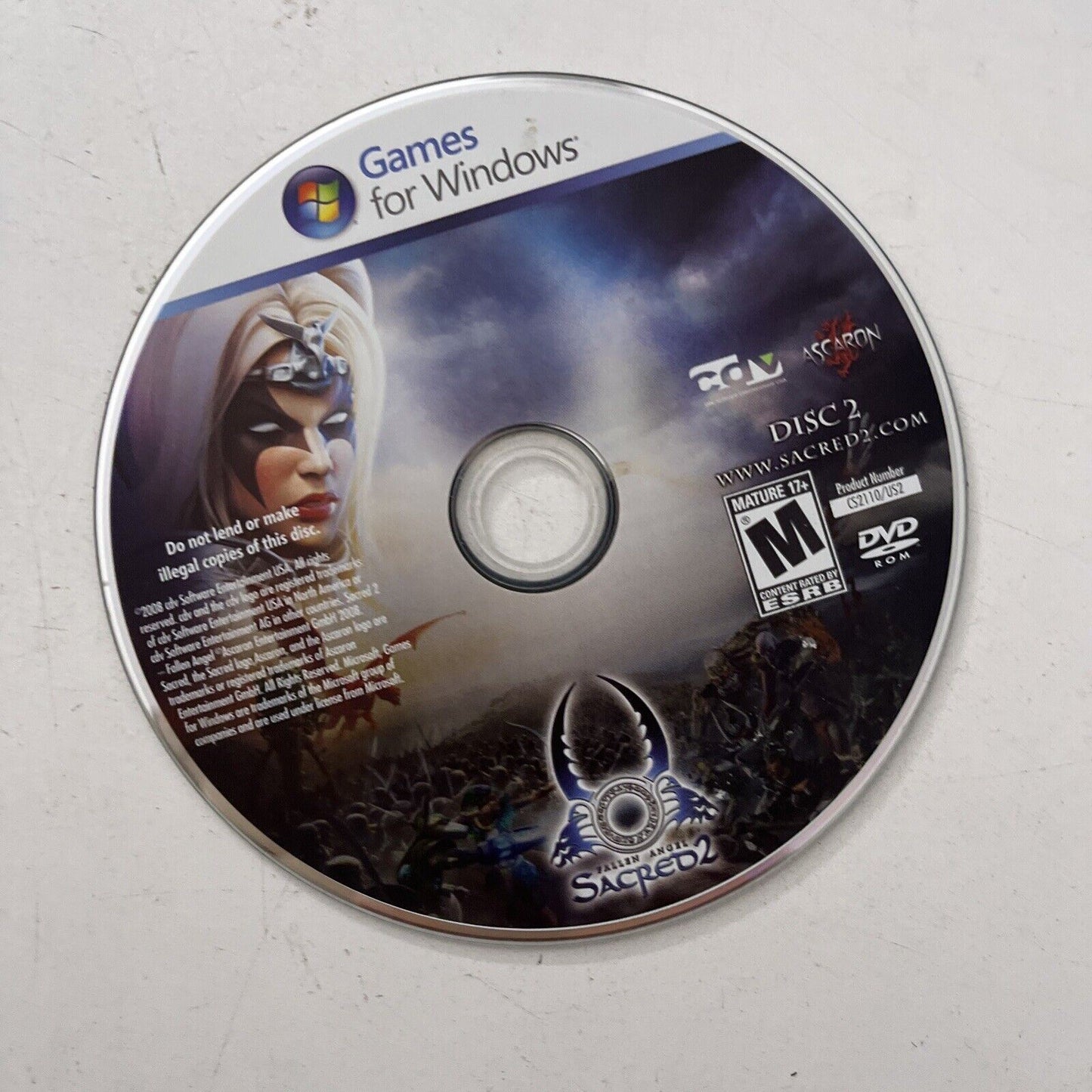 Sacred 2 Fallen Angel - PC DVD Windows Action RPG Game