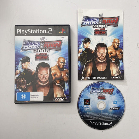 Smack Down Vs RAW 2008 - Sony PlayStation 2 PS2 PAL Game