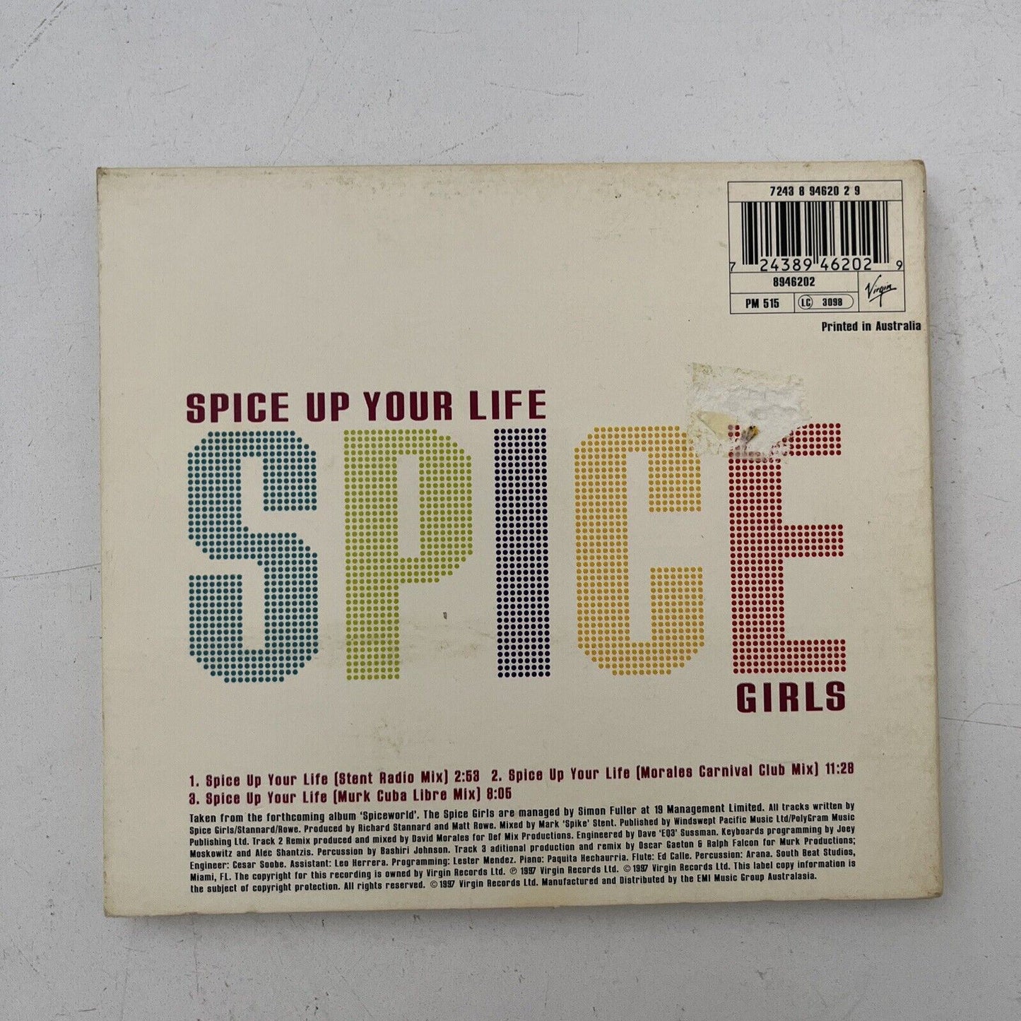 Spice Girls – Spice Up Your Life (CD, 1997) Single