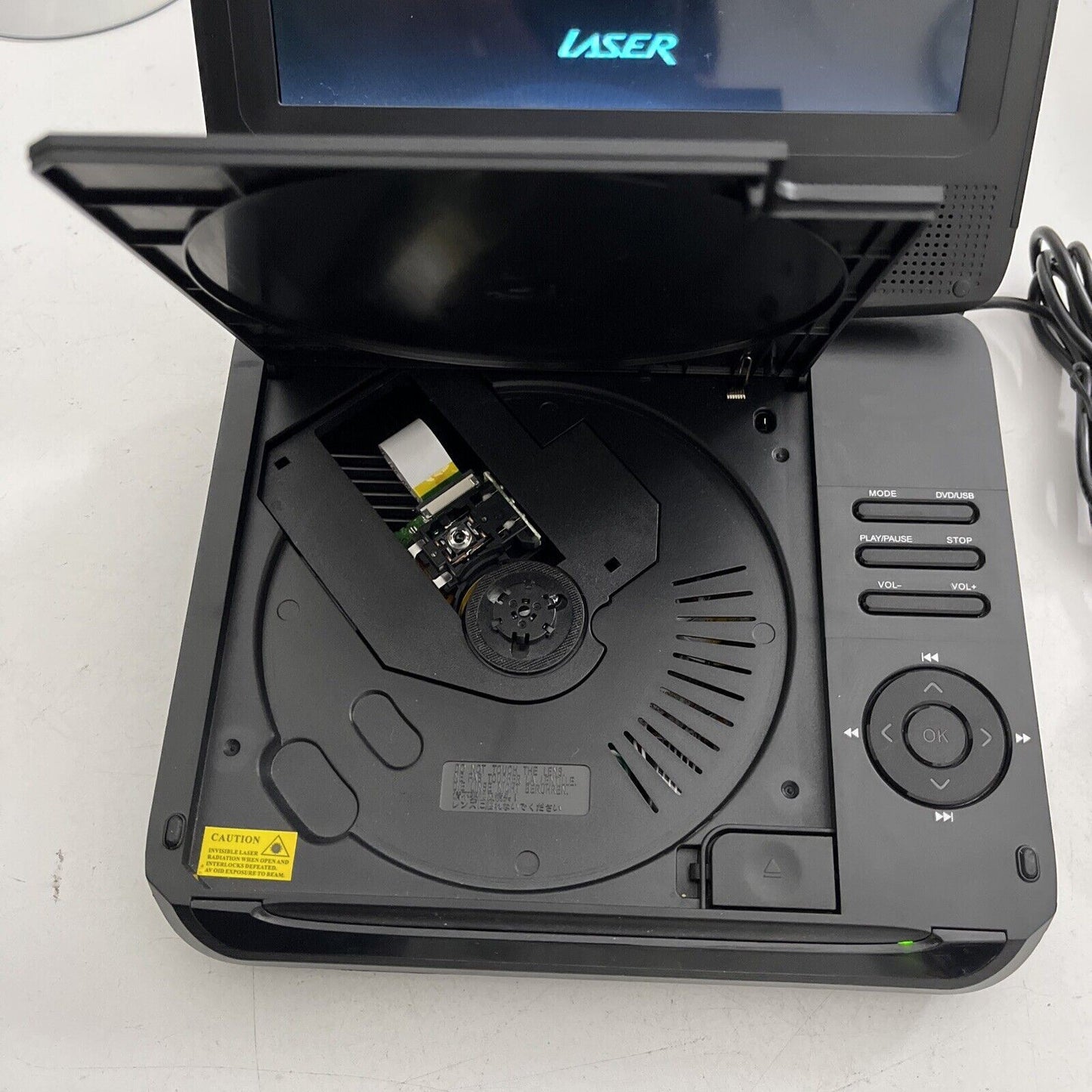 Laser 7" Portable DVD Player DVD-PT -7B with USB SD Plays DVD All Regions
