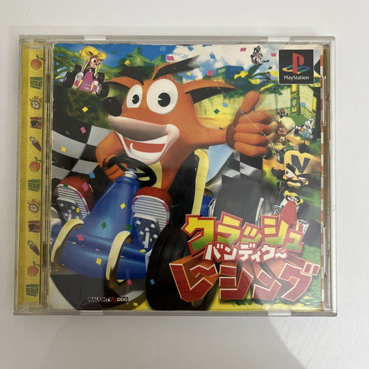 Crash Bandicoot Racing - Sony PlayStation PS1 NTSC-J JAPAN Kart Racing 1999 Game