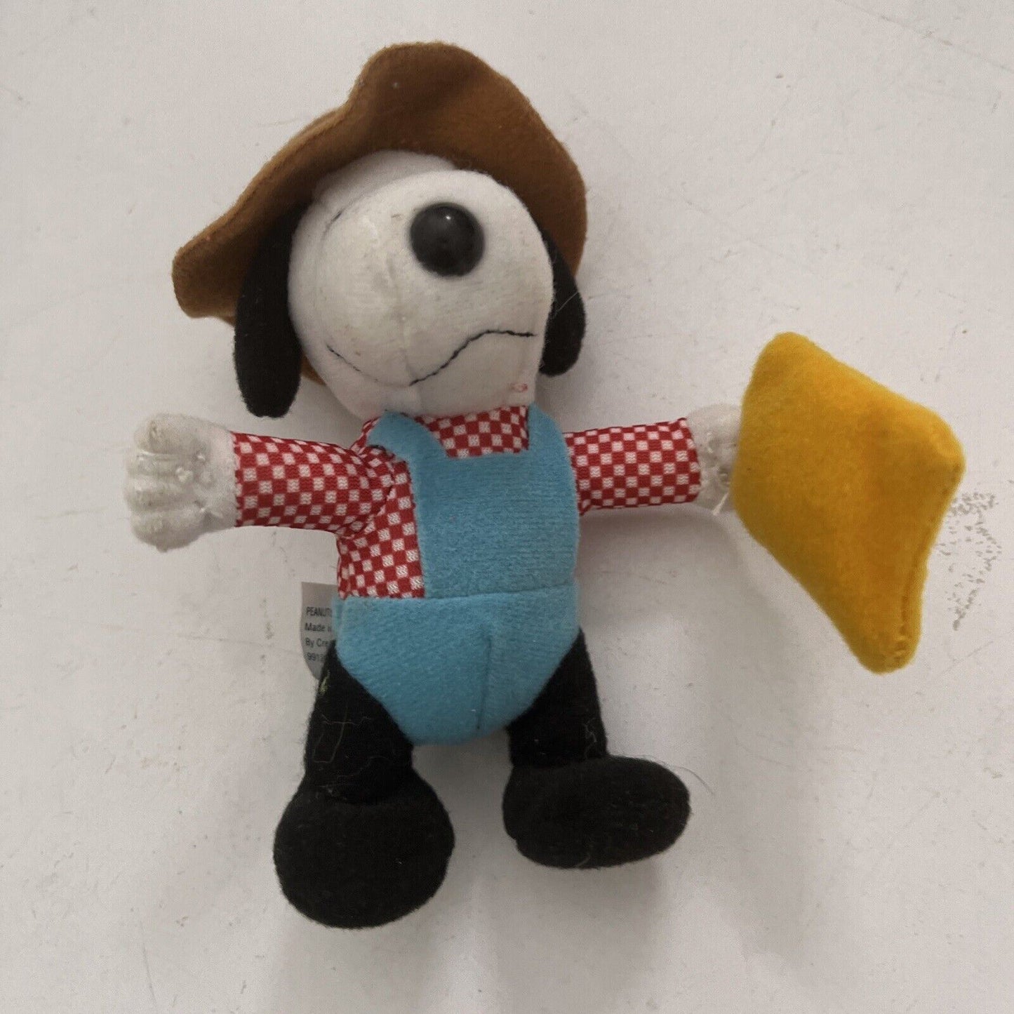 Snoopy Farmer Plush Doll McDonald's 2001 Many Lives of SNOOPY