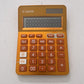 Canon LS-123K Tax Calculator Solar Powered 12 Digit Gold Colour