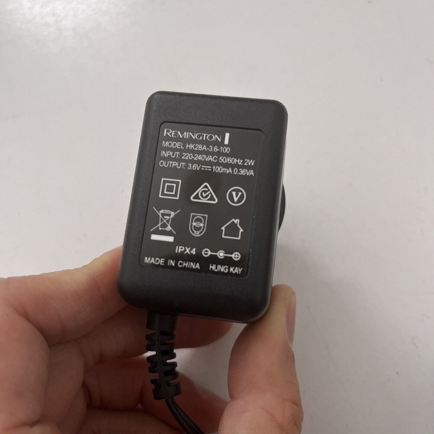 Genuine Remington HK28A-3.6-100 AC Adapter 3.6V 100mA Power Supply