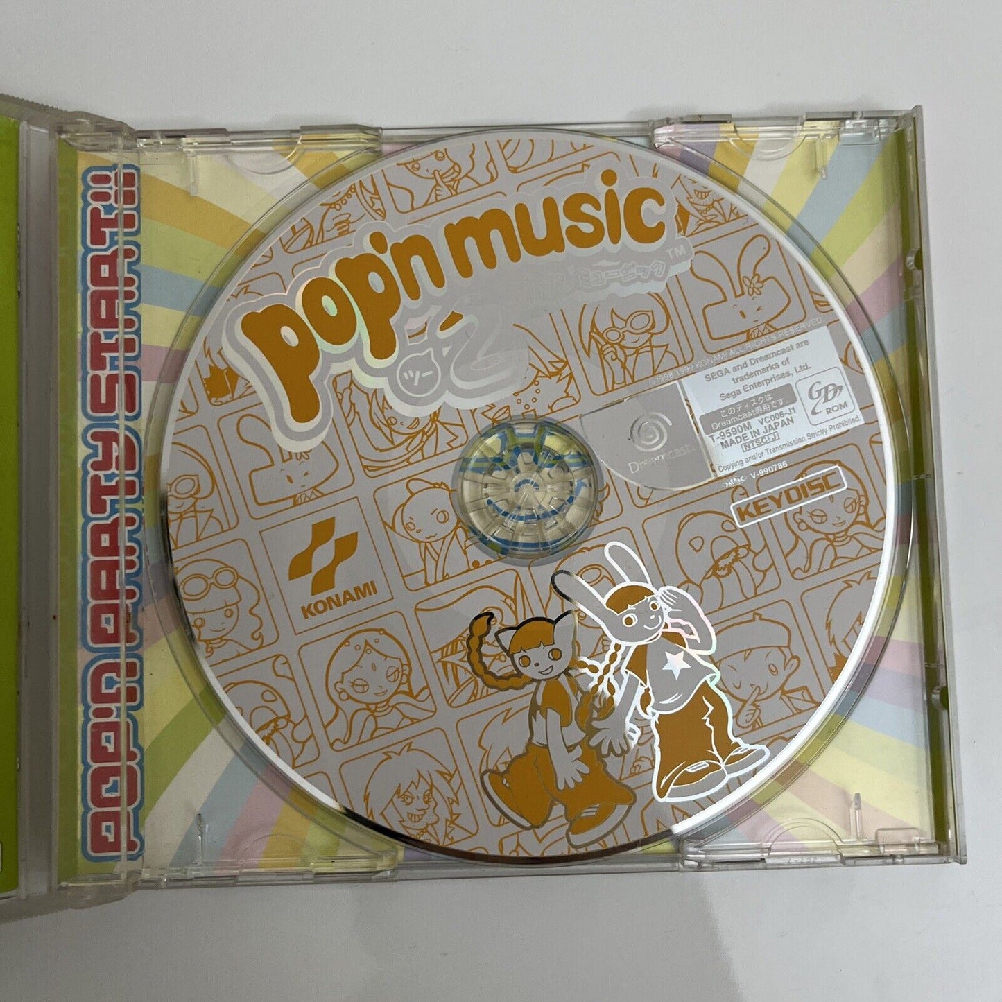 Pop'n Music 2 - Sega Dreamcast DC NTSC-J JAPAN Music Konami 1999 Game