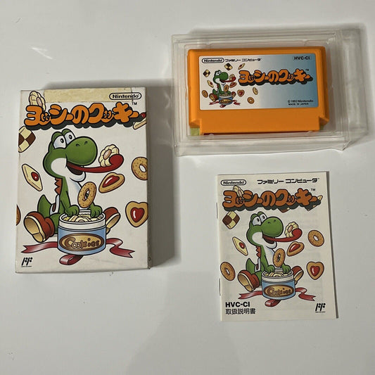 Yoshi's Cookie - Nintendo Famicom NES NTSC-J JAPAN 1992 Puzzle Game Complete