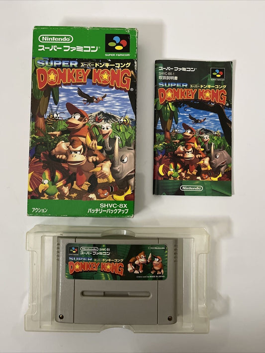 Super Donkey Kong - Nintendo SNES Super Famicom NTSC-J JAPAN Game Complete