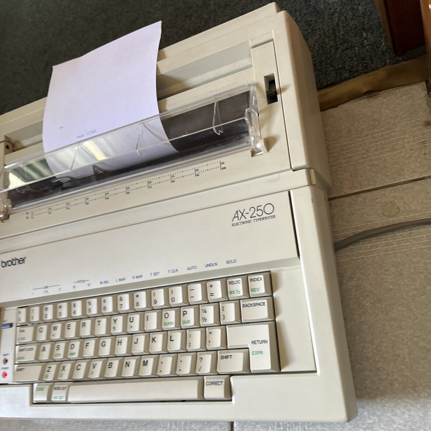 Brother AX-250 Portable Electronic Typewriter - Tested and working