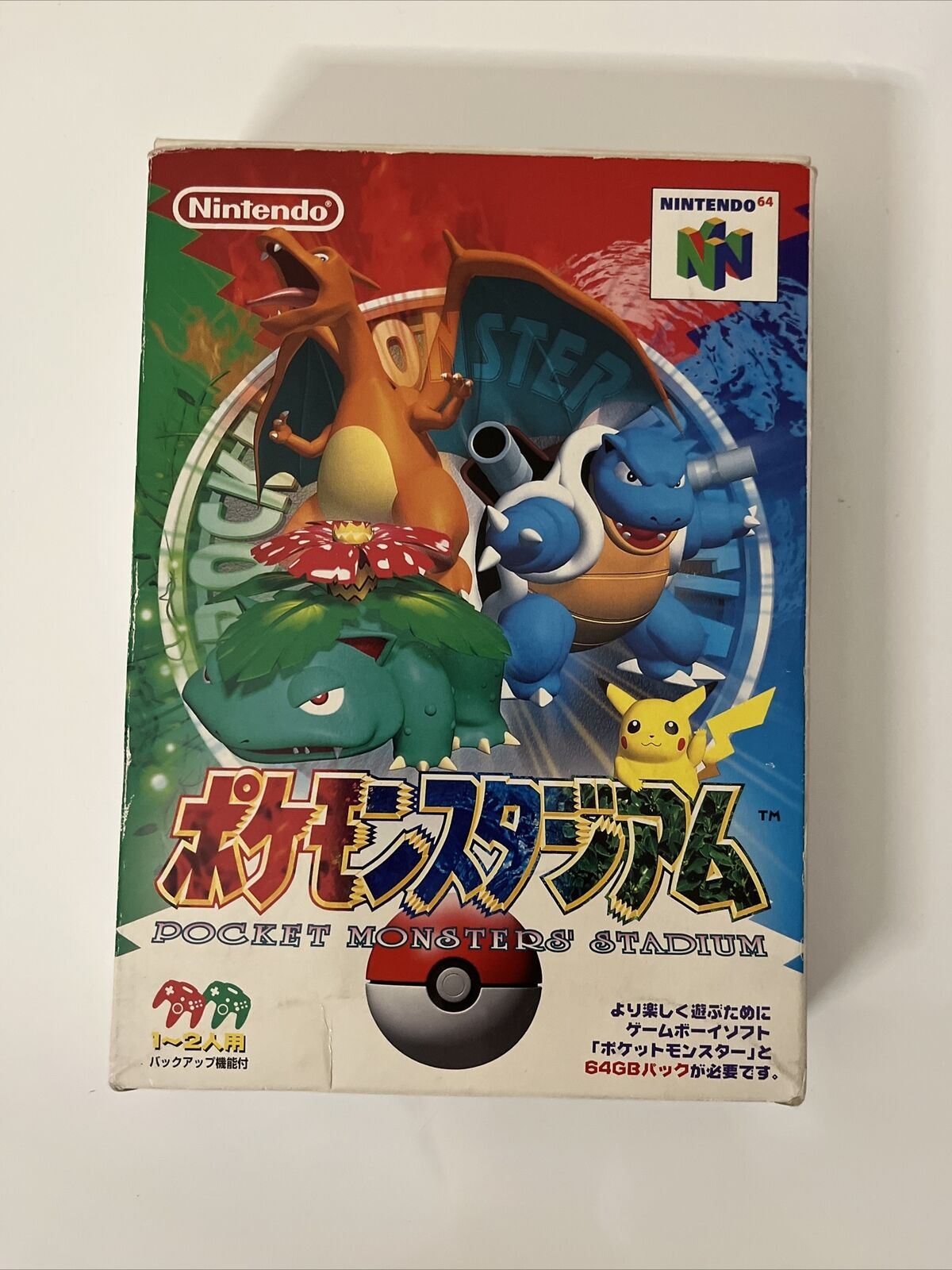 Pokemon Stadium - Nintendo 64 NTSC-J N64 JAPAN Game with Box