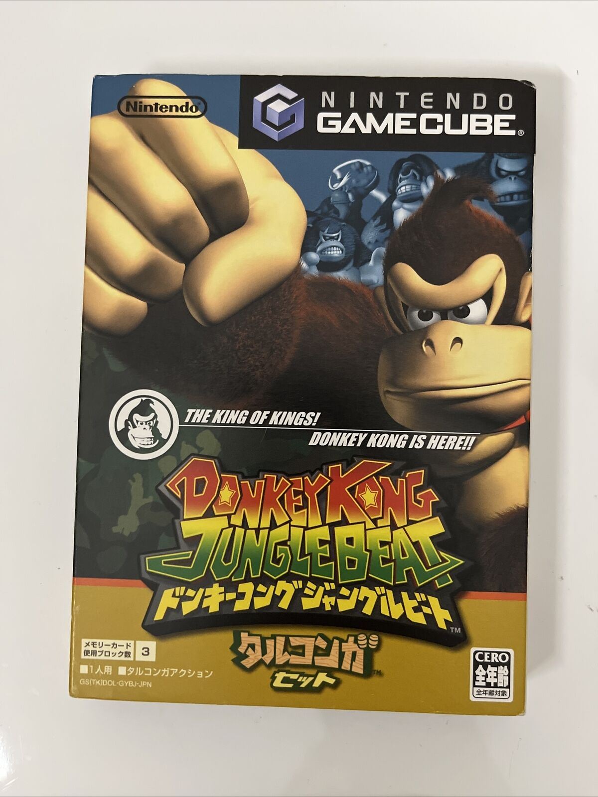 Donkey Kong Jungle Beat - Nintendo GameCube NGC NTSC-J JAPAN Game Complete