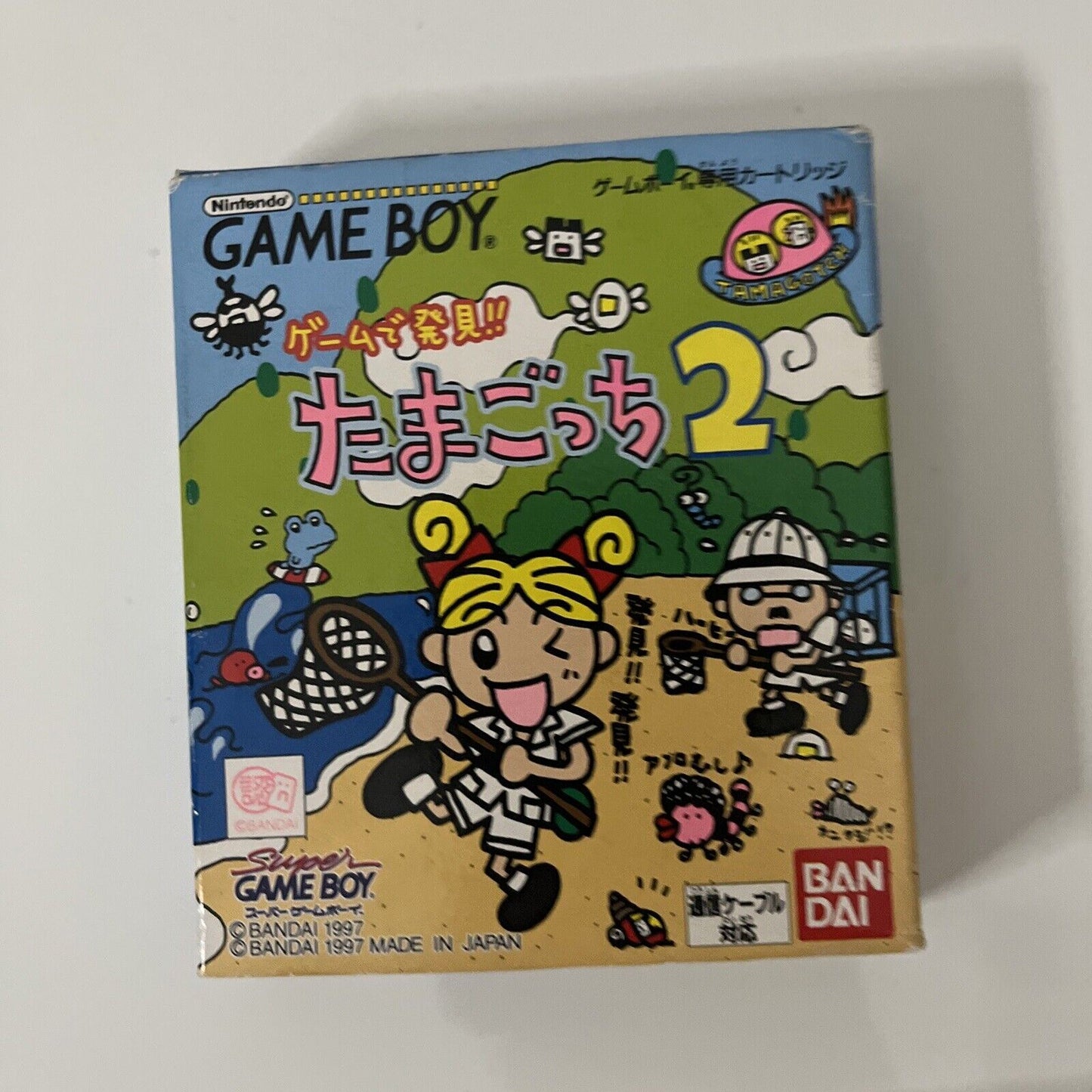 Tamagotchi 1 & 2 Nintendo Gameboy GB JAPAN Game with Box and Manual