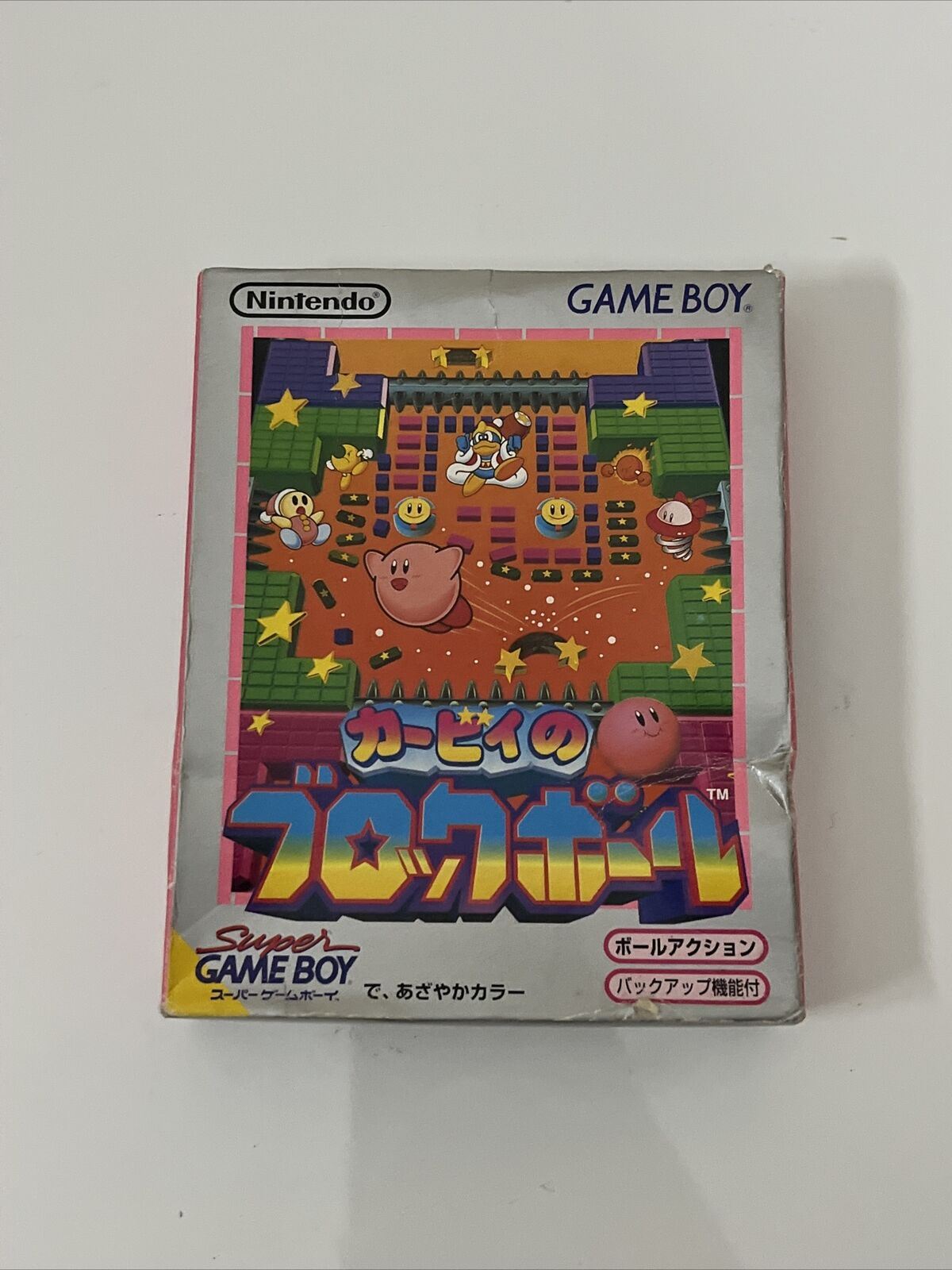 Kirby Block Ball - Nintendo Gameboy GB JAPAN 1995 Game Complete