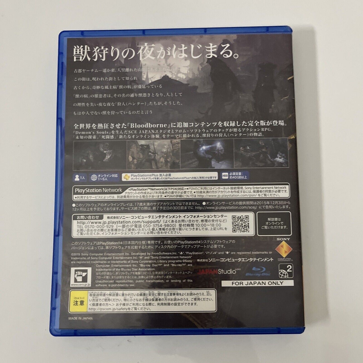 Bloodborne - Sony PlayStation 4 PS4 JAPANESE Game