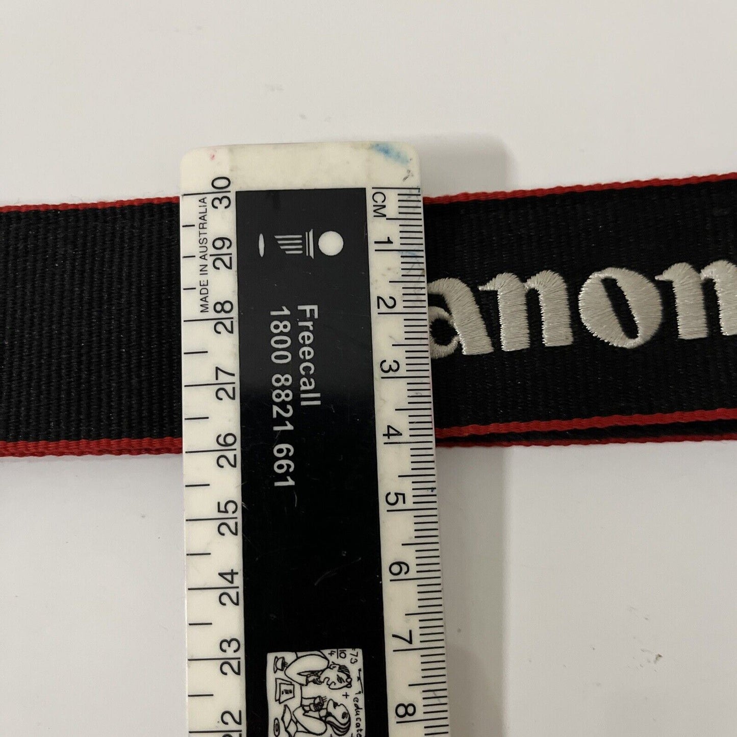 Genuine Official Canon EOS Digital Camera Strap Black Red 90-120cm