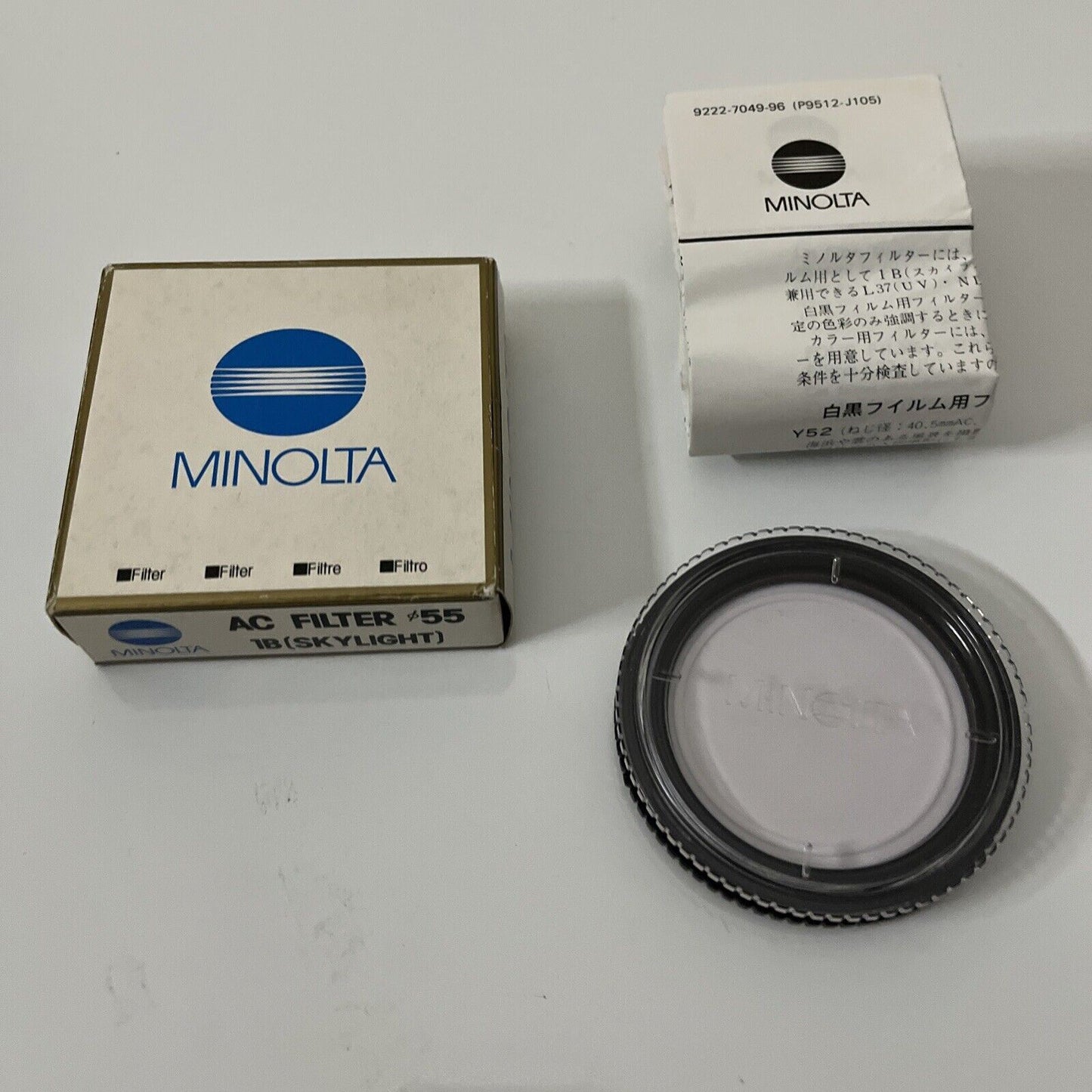 NEW Minolta AC Filter 55 1B Skylight 55mm