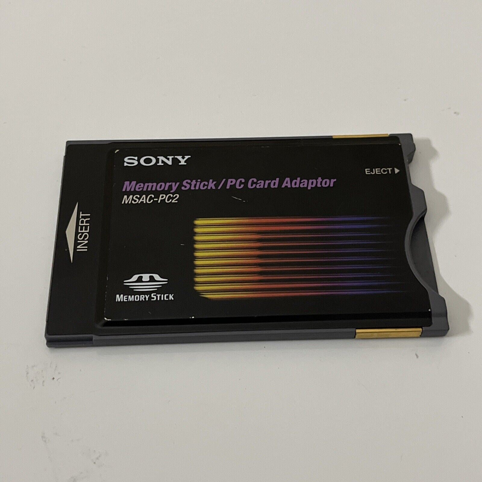 Official Sony Memory Stick PC Card Adapter MSAC-PC2 PCMCIA – Retro Unit