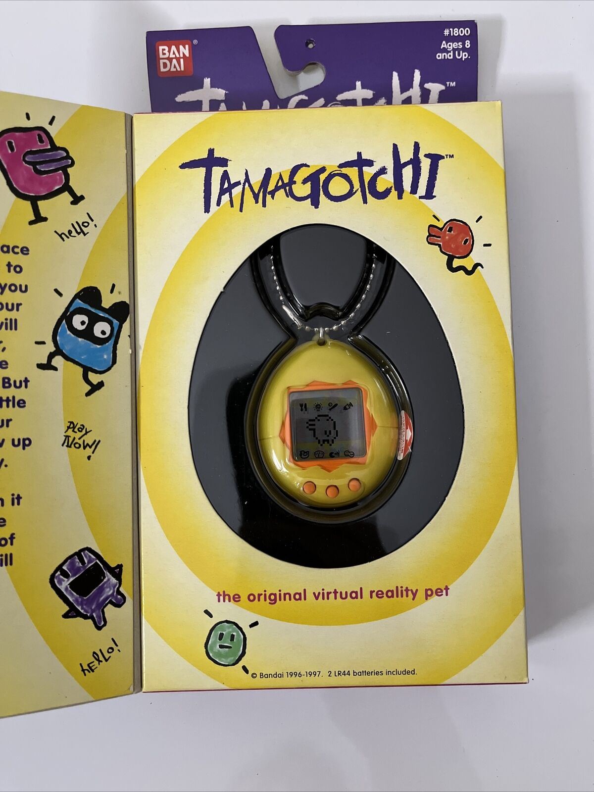 Genuine Tamagotchi Yellow Orange 1997 Bandai Original NEW