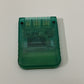 Official Sony Playstation PS1 Memory Card 1MB SCPH-1020 Green Aqua Transparent