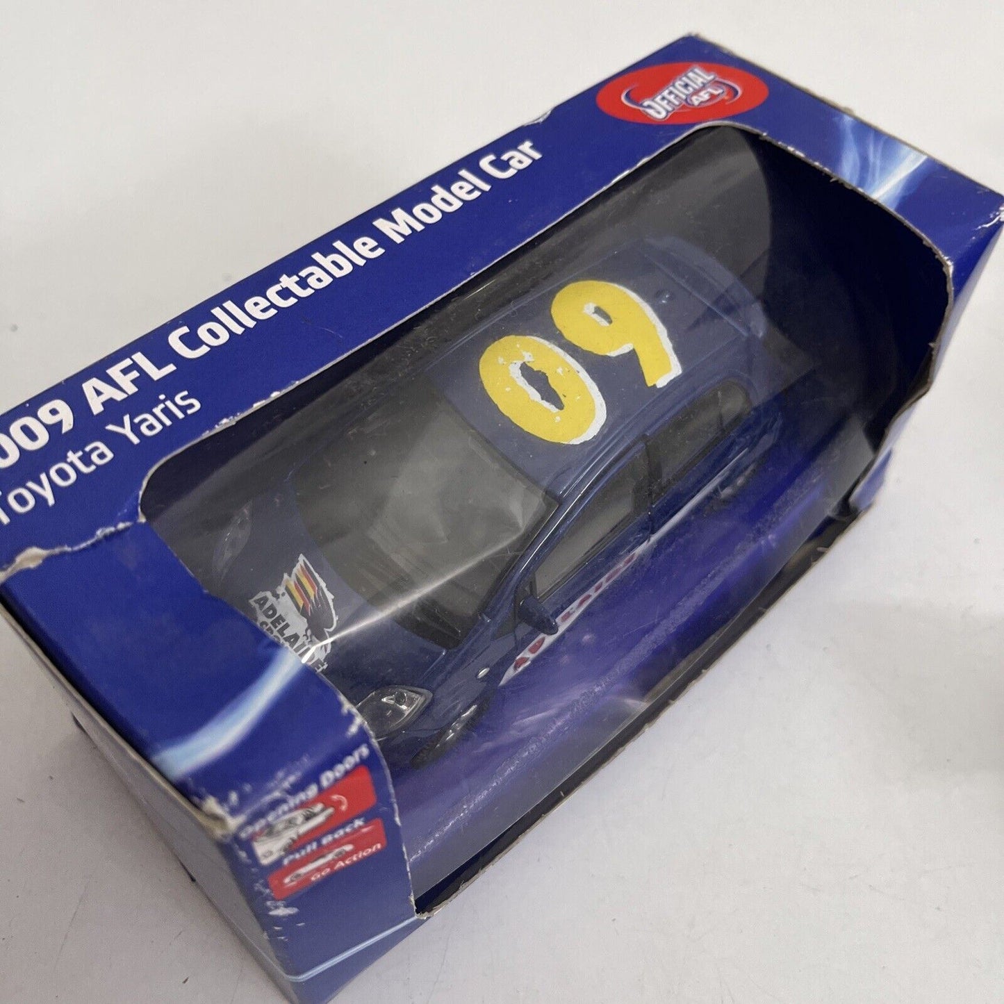 Genuine Official AFL 2009 Adelaide Crows Toyota Yaris  Collectable Model Car
