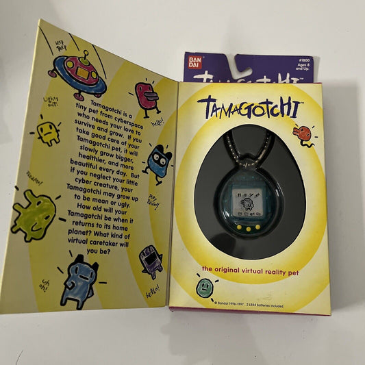 Bandai Tamagotchi Dark Green Transparent 1997 The Original Virtual Pet #1800