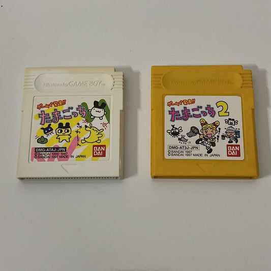 Tamagotchi 1 & 2 - Nintendo Gameboy GB JAPAN Game Bandai Virtual Pet *Cartridge