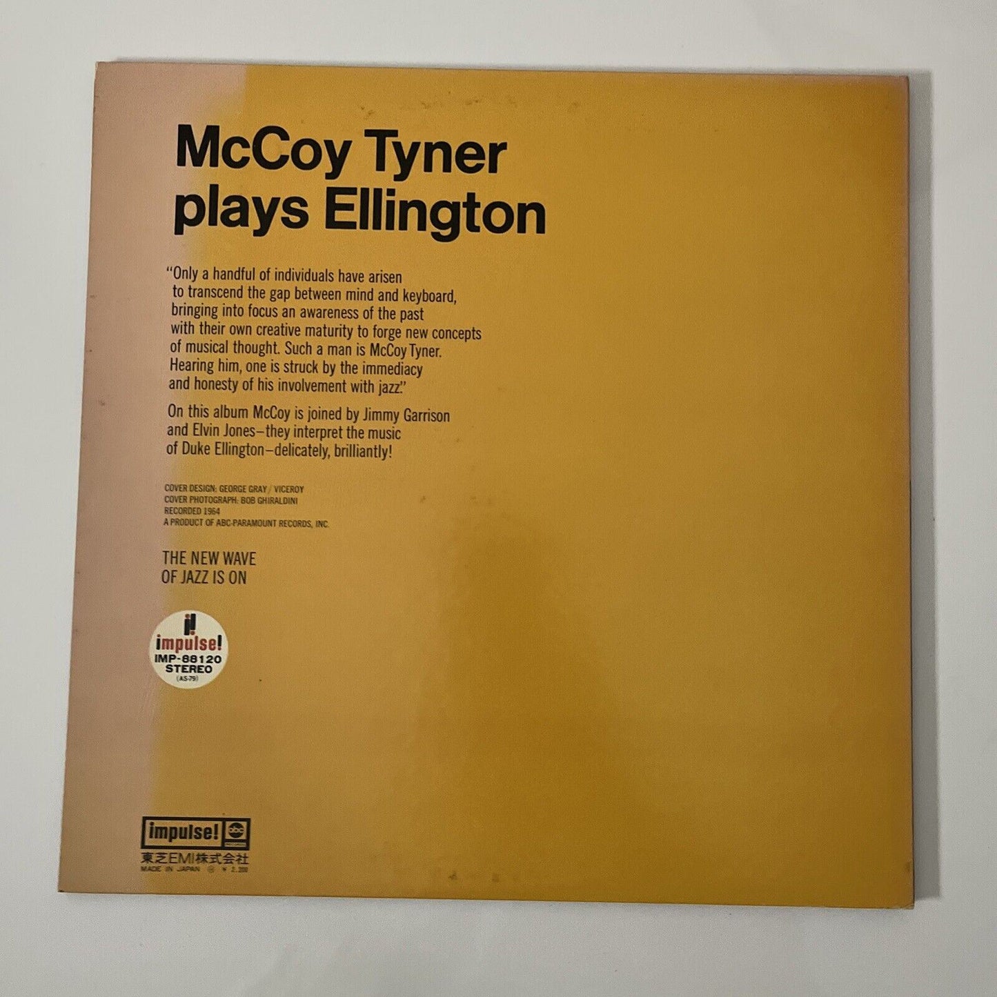 McCoy Tyner – McCoy Tyner Plays Ellington LP Vinyl Record