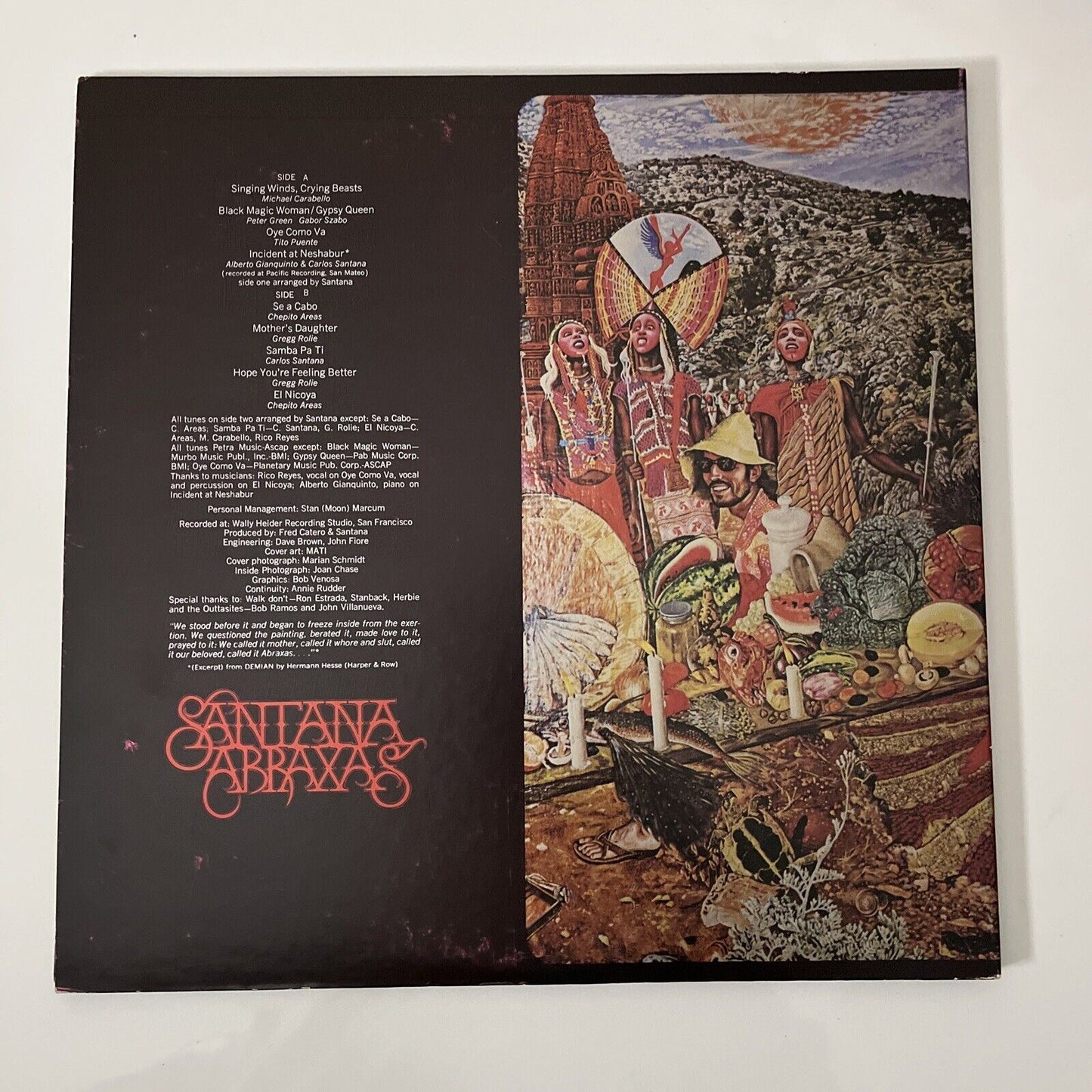 Santana – Abraxas 1970 Vinyl Record LP