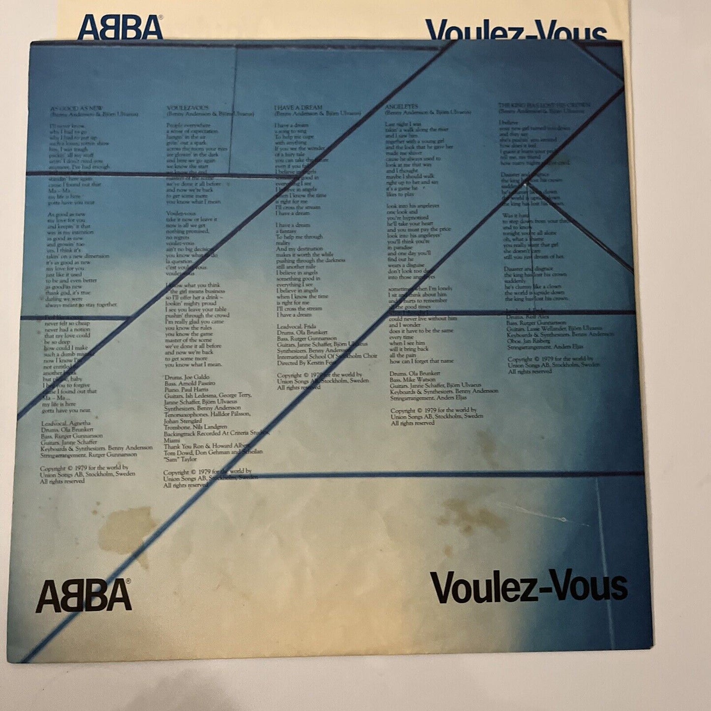 ABBA - Voulez-Vous 1979 Vinyl Record LP