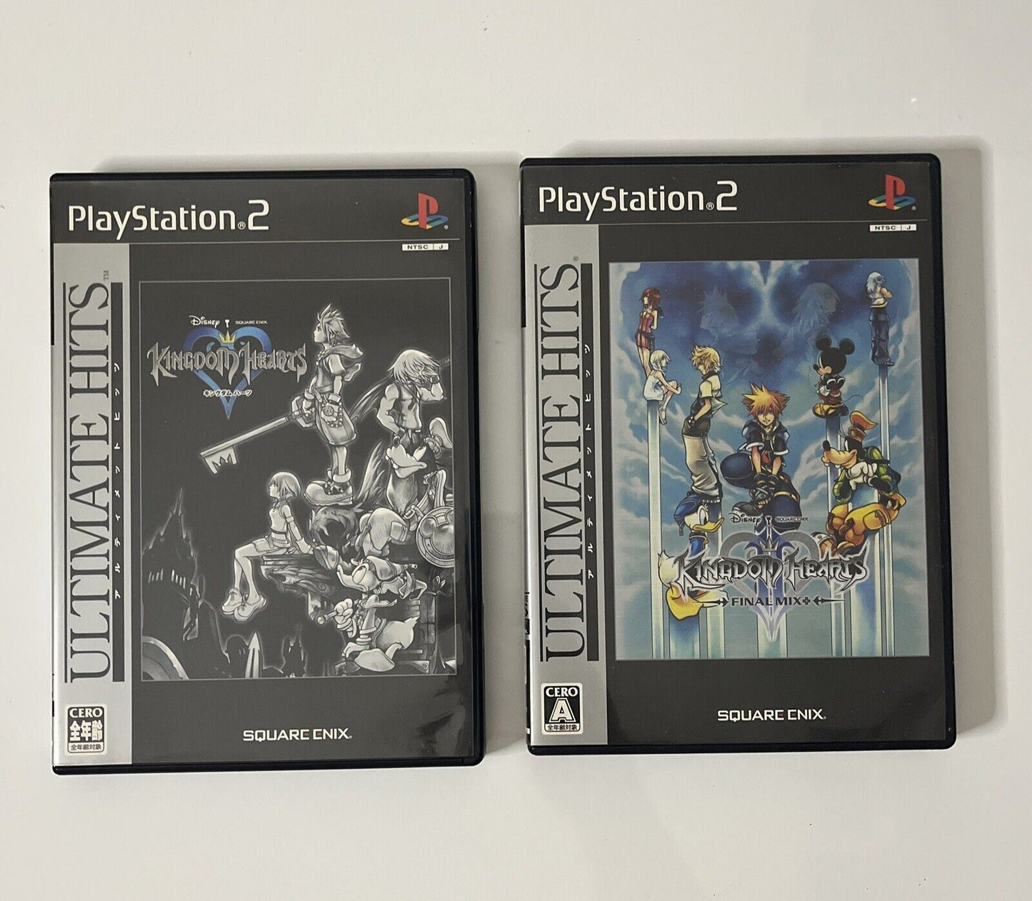 Kingdom Hearts 1 + 2 Final Mix - Sony PlayStation PS2 NTSC-J JAPAN Game Complete