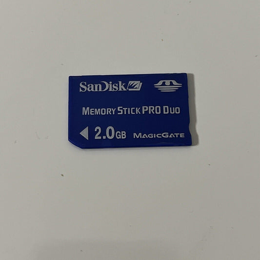 SanDisk Memory Stick Pro Duo 2 GB Blue MagicGate for Sony PSP