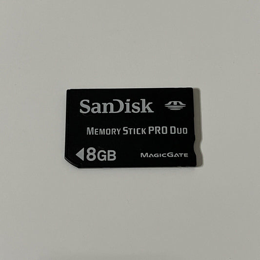 SanDisk Memory Stick Pro Duo 8 GB for Sony PSP CyberShot Camera