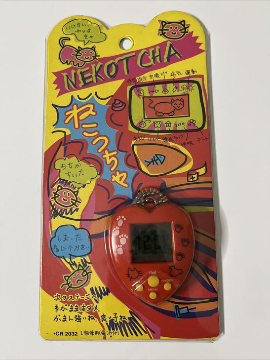 Nekotcha Tamagotchi Virtual Pet Red