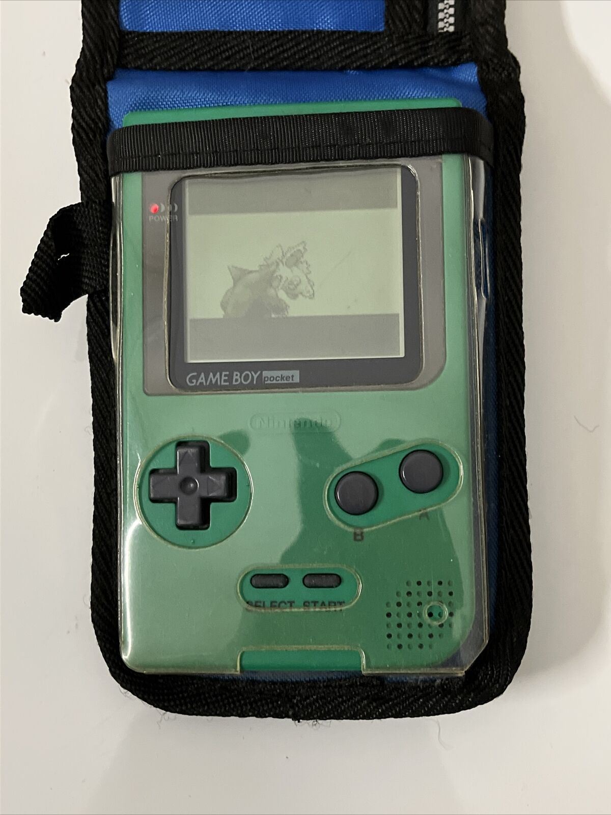 Nintendo Gameboy Pocket Green Console Pokemon Case & Pokemon Green Game MGB-001