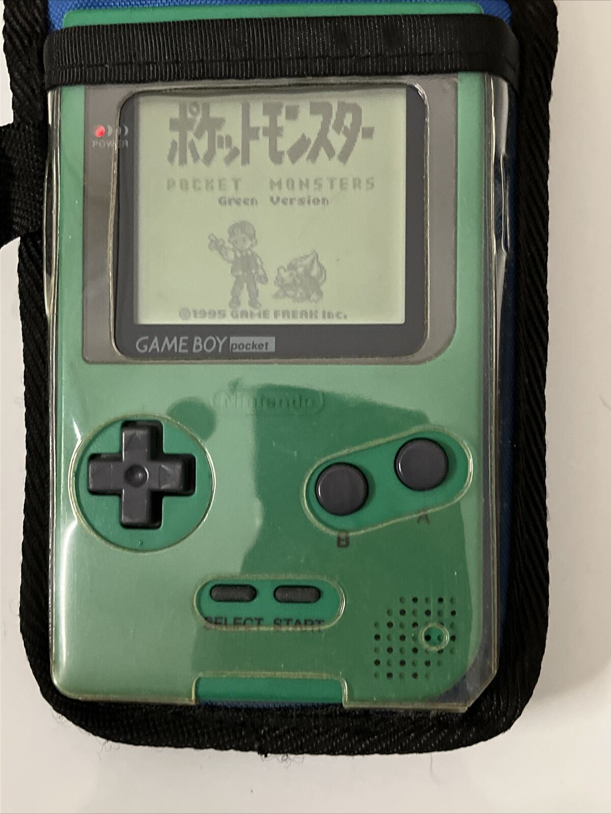 Nintendo Gameboy Pocket Green Console Pokemon Case & Pokemon Green Game MGB-001