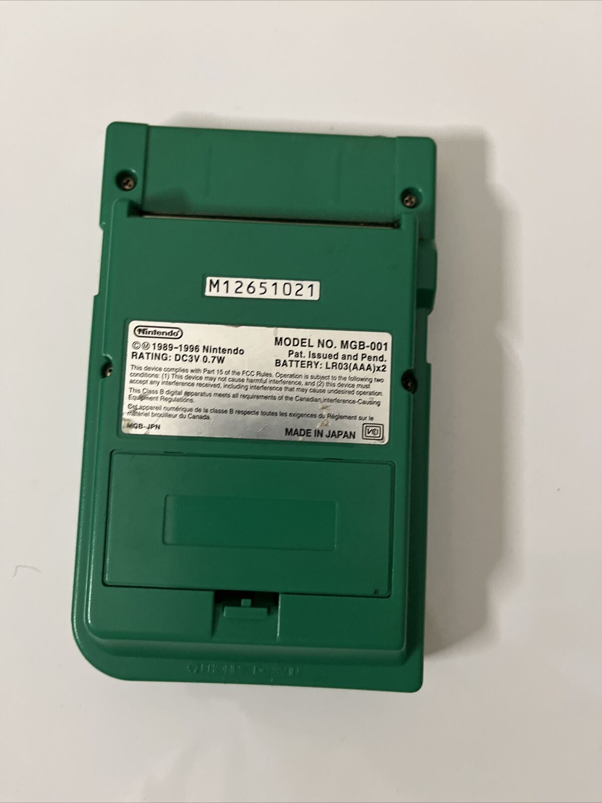 Nintendo Gameboy Pocket Green Console Pokemon Case & Pokemon Green Gam –  Retro Unit
