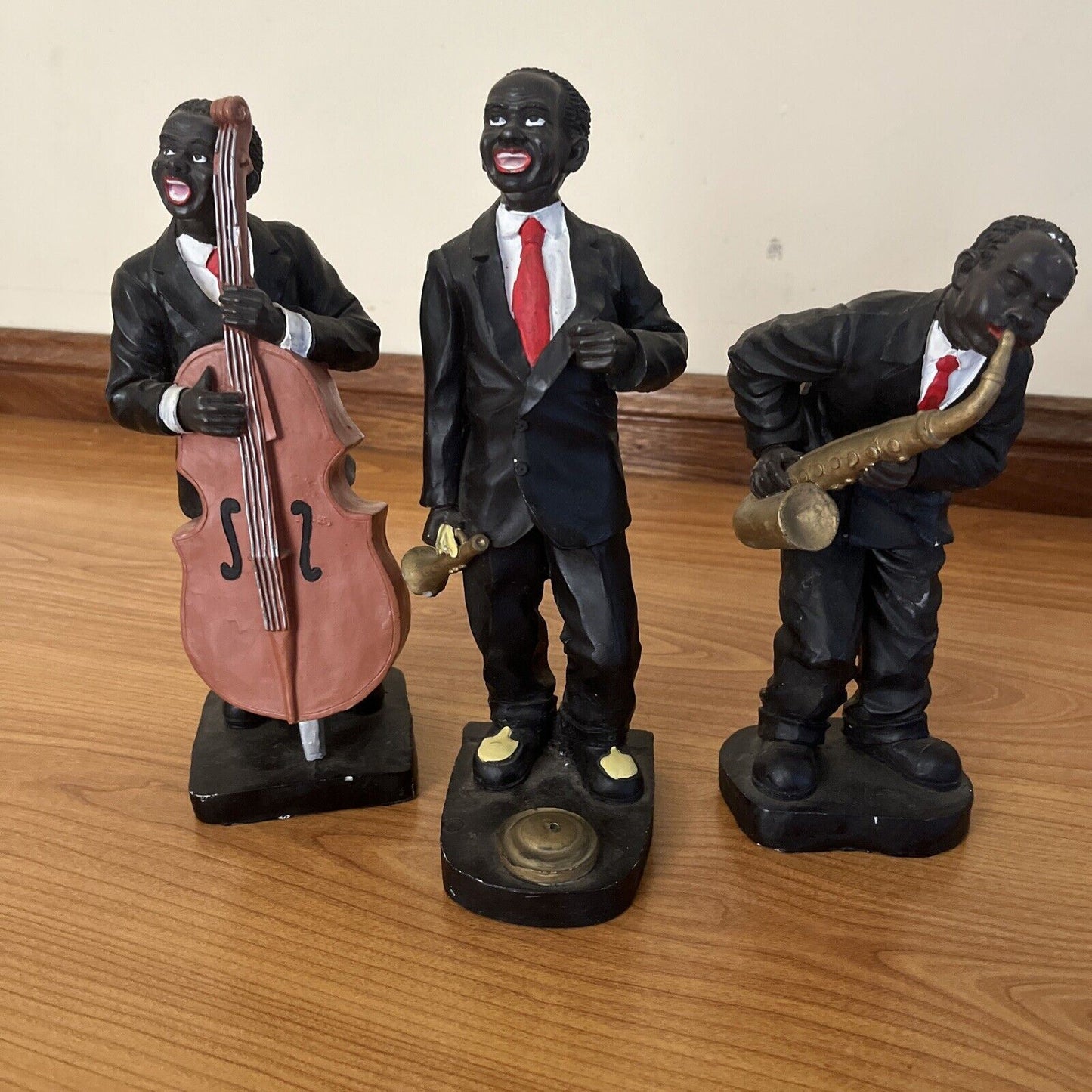 Vintage Jazz Trio Musicians Figurines American