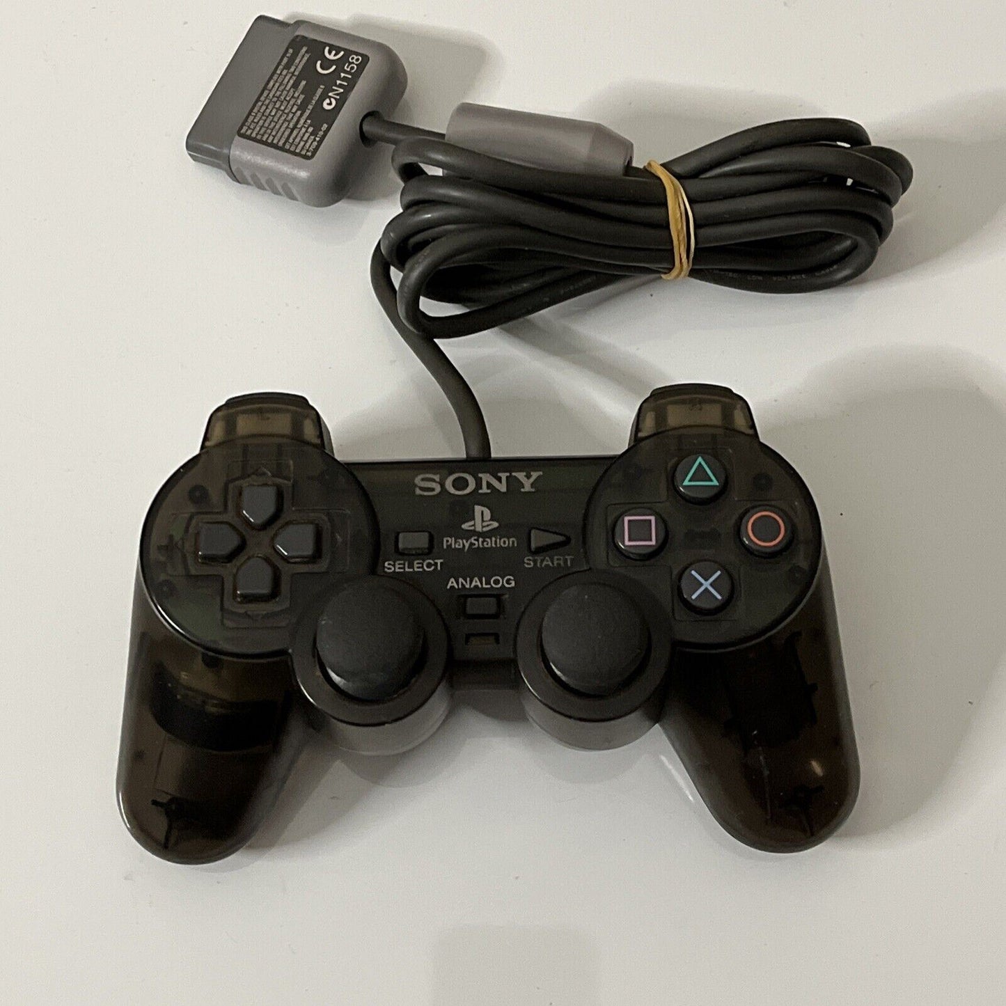 Official Sony Playstation PS2 Dualshock Analog Controller Charcoal Tra ...