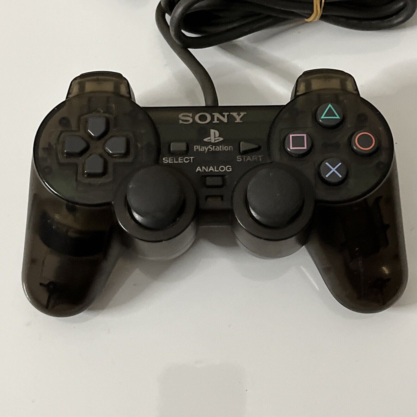 Official Sony Playstation PS2 Dualshock Analog Controller Charcoal Transparent