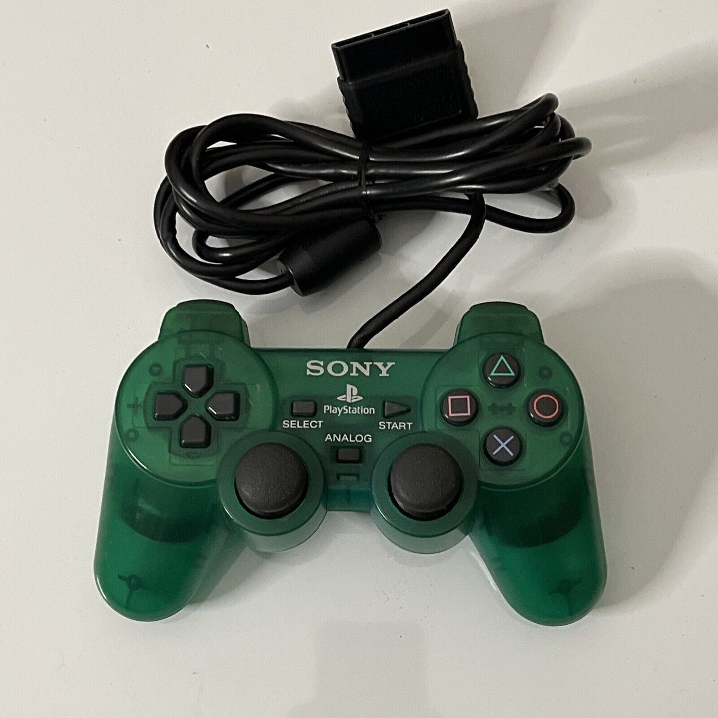 Genuine Official Sony Dualshock 2 PS2 Controller Transparent Green