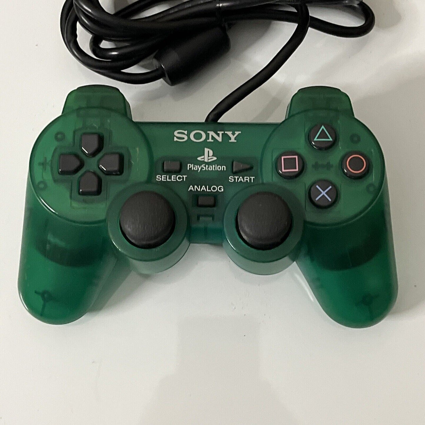 Genuine Official Sony Dualshock 2 PS2 Controller Transparent Green