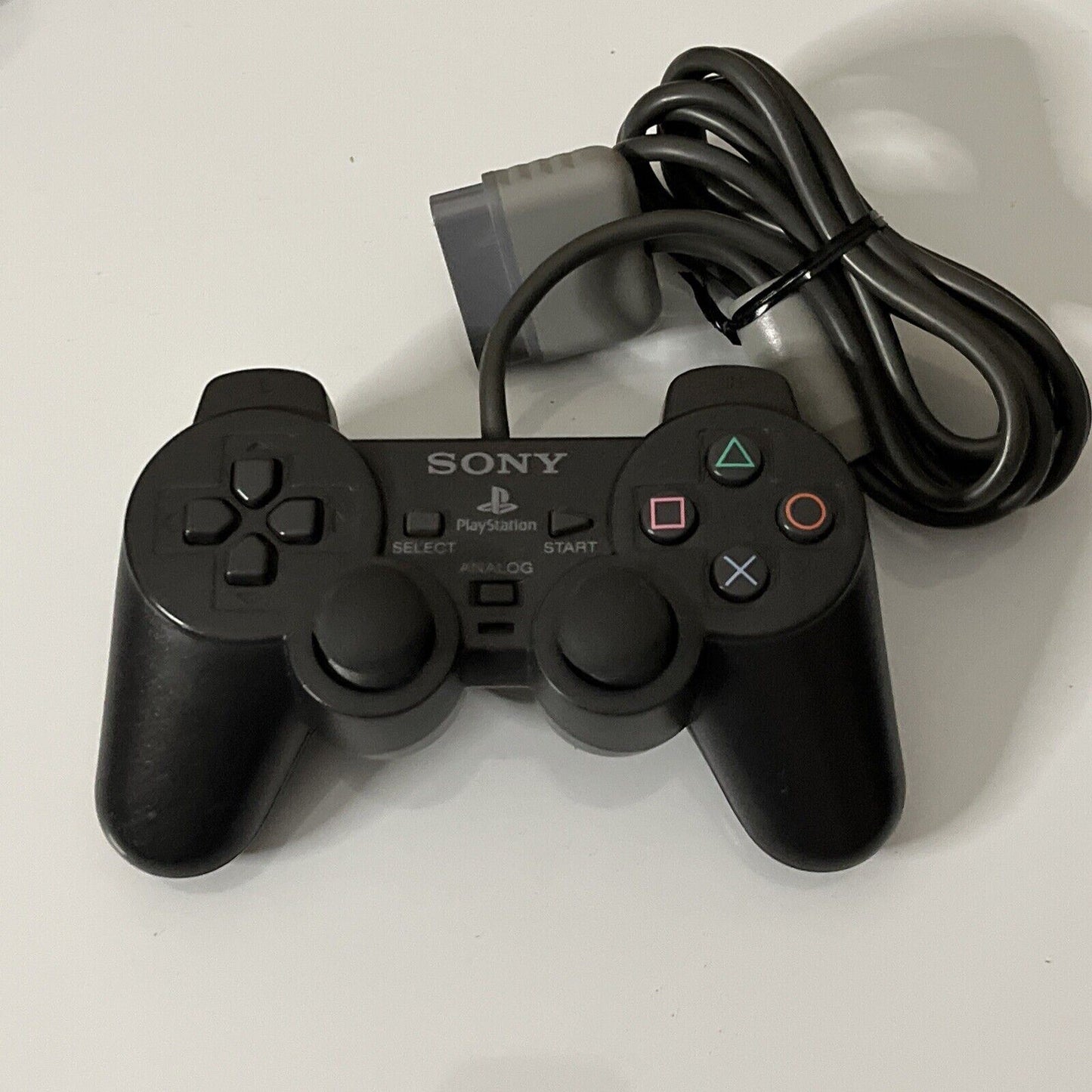 Genuine Official Sony Playstation Dual Shock Controller Gunmetal Grey SCPH-1200
