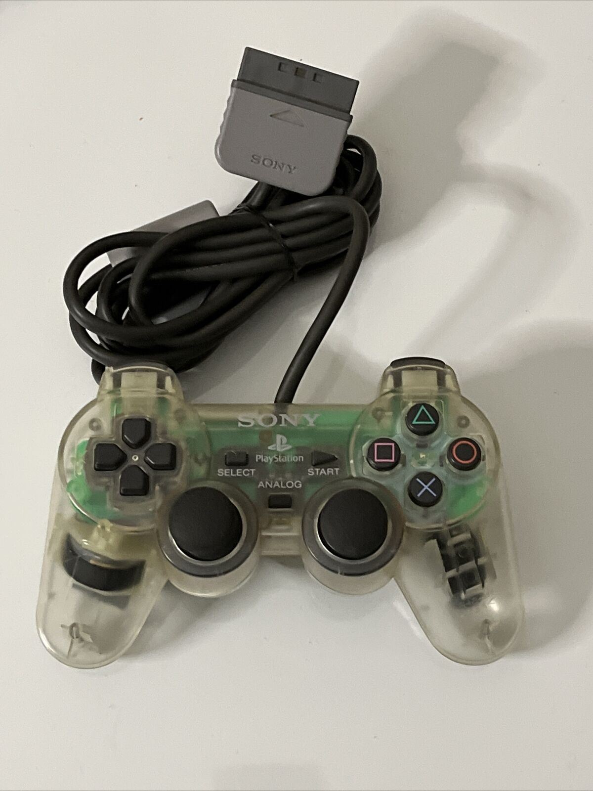 Genuine Official Sony Playstation PS2 DualShock Controller Clear Transparent