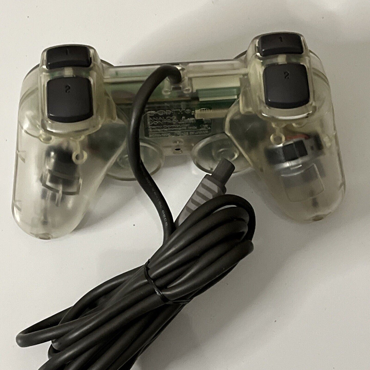 Genuine Official Sony Playstation PS2 DualShock Controller Clear Transparent