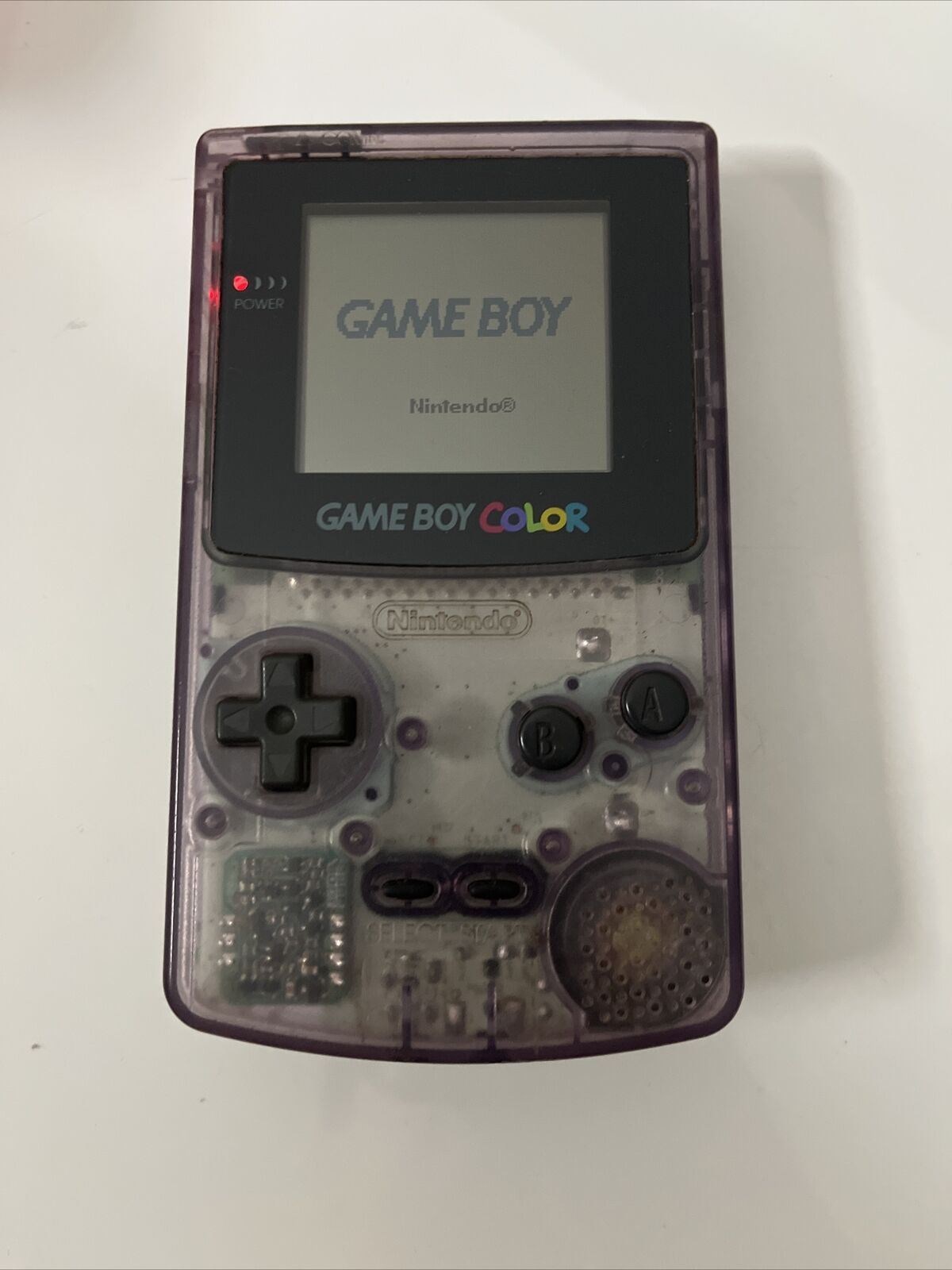 Nintendo Gameboy Color Transparent Purple Made in Japan Version