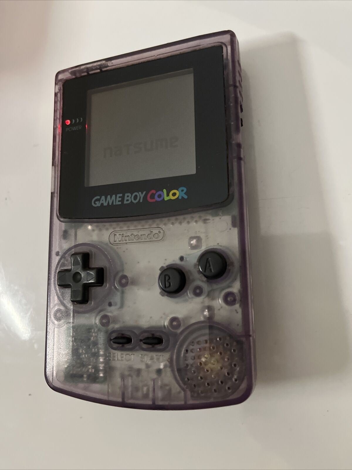 Nintendo Gameboy Color Transparent Purple Made in Japan Version