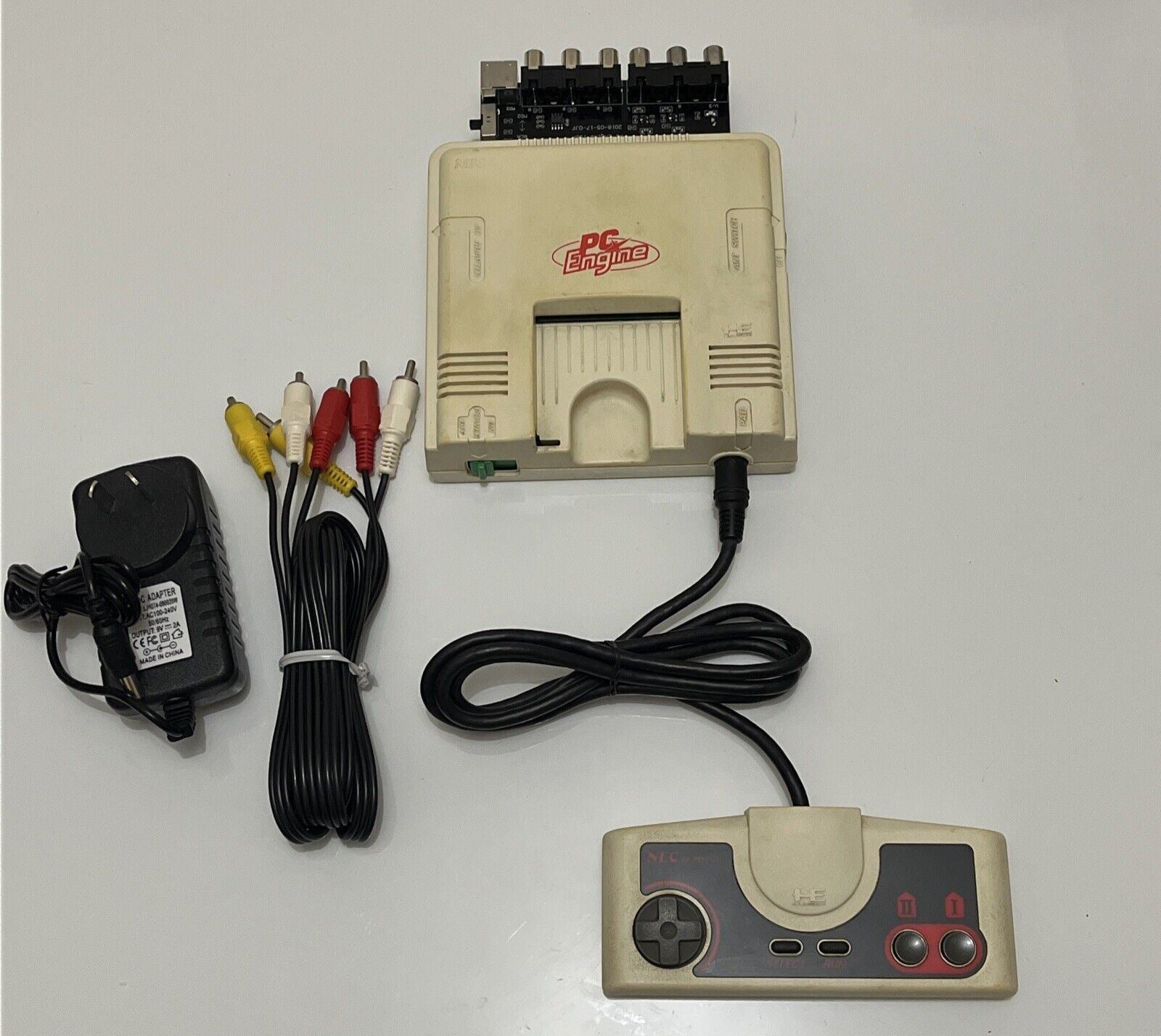 PC Engine Console NEC JAPAN with RGB Output Controller & Australian Po ...