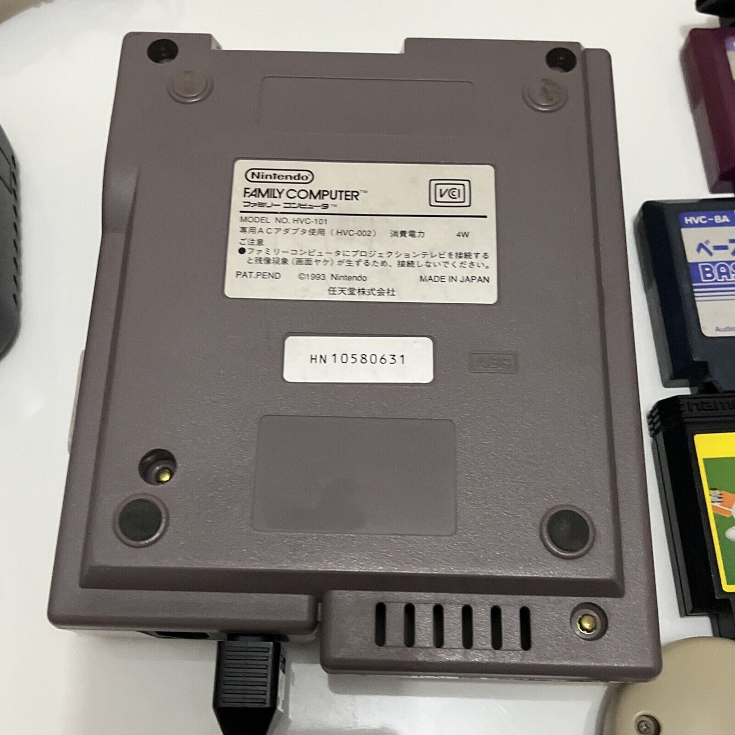 Nintendo Famicom Console Top Loader AV with 3 Games & AU Power Supply