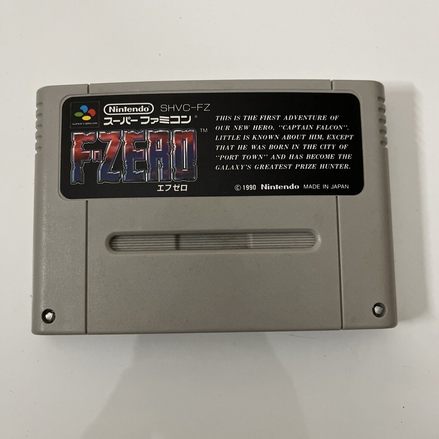 F-Zero - Nintendo Super Famicom SNES NTSC-J JAPAN Racing 1990 Game