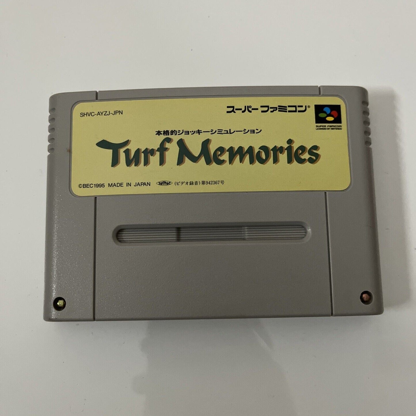 Turf Memories - Nintendo Super Famicom SNES NTSC-J JAPAN Horse Racing Game